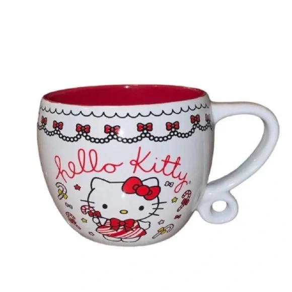 white christmas dresses Hello Kitty Gingerbread Holiday Ceramic Mug Gift Set (Set of 2) main image 1
